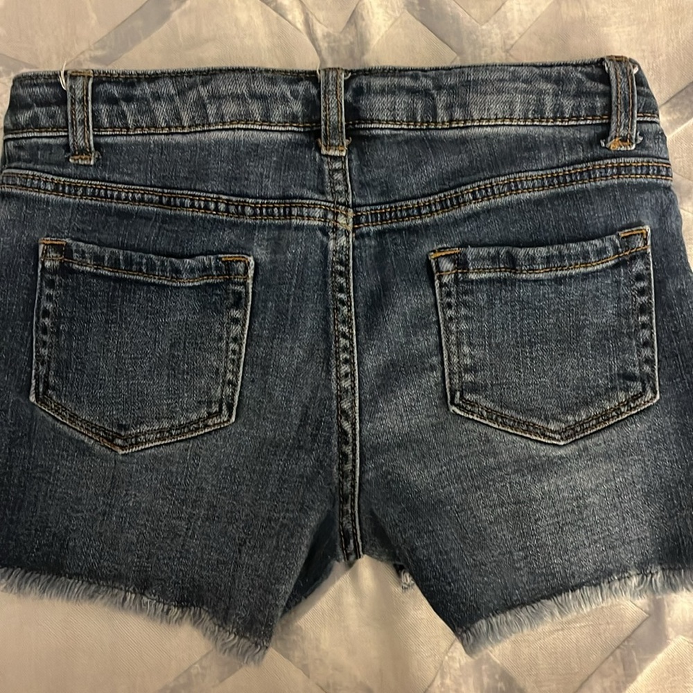 Cat and Jack girls size 10-12 jeans shorts. Adjustable waist. - Picture 5 of 5
